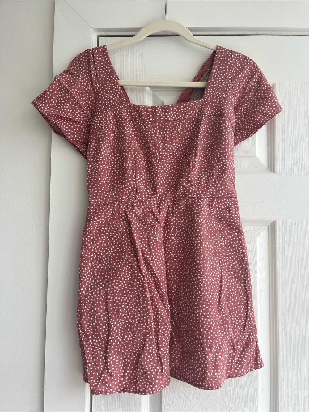 Abercrombie & Fitch Pink Smocked Romper